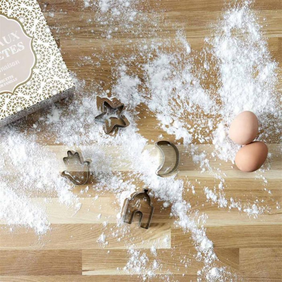 Paris Prix Lot de 4 Emporte-Pièces  Jamaal  7cm Argent