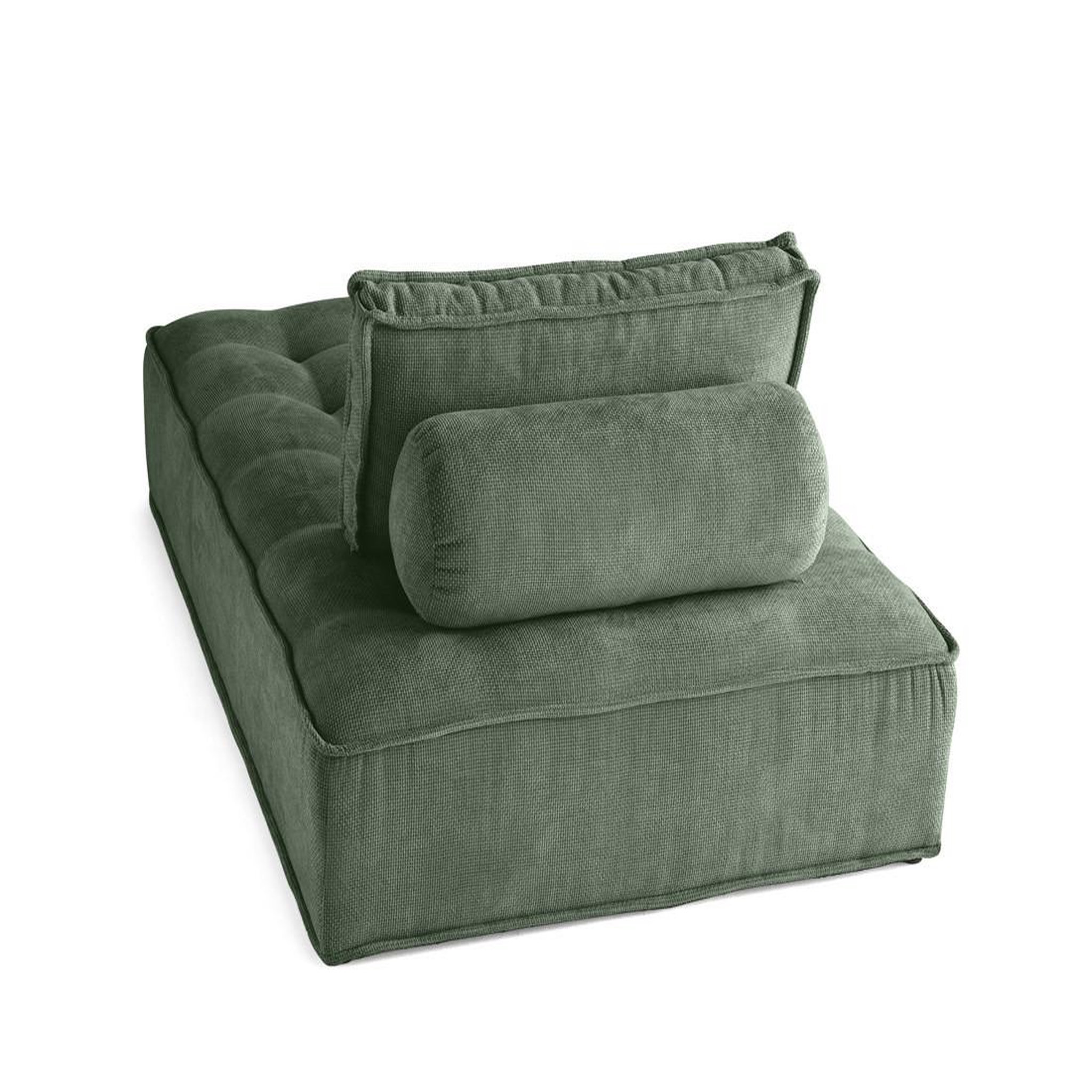 Voir la diapositive 5 : BEST MOBILIER Marisol - module d'assise méridienne - velours texturé