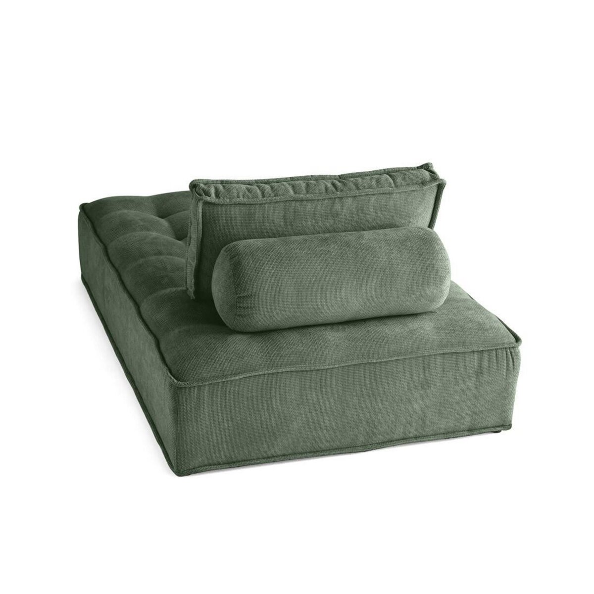 LISA DESIGN Marisol - module d'assise méridienne - velours texturé