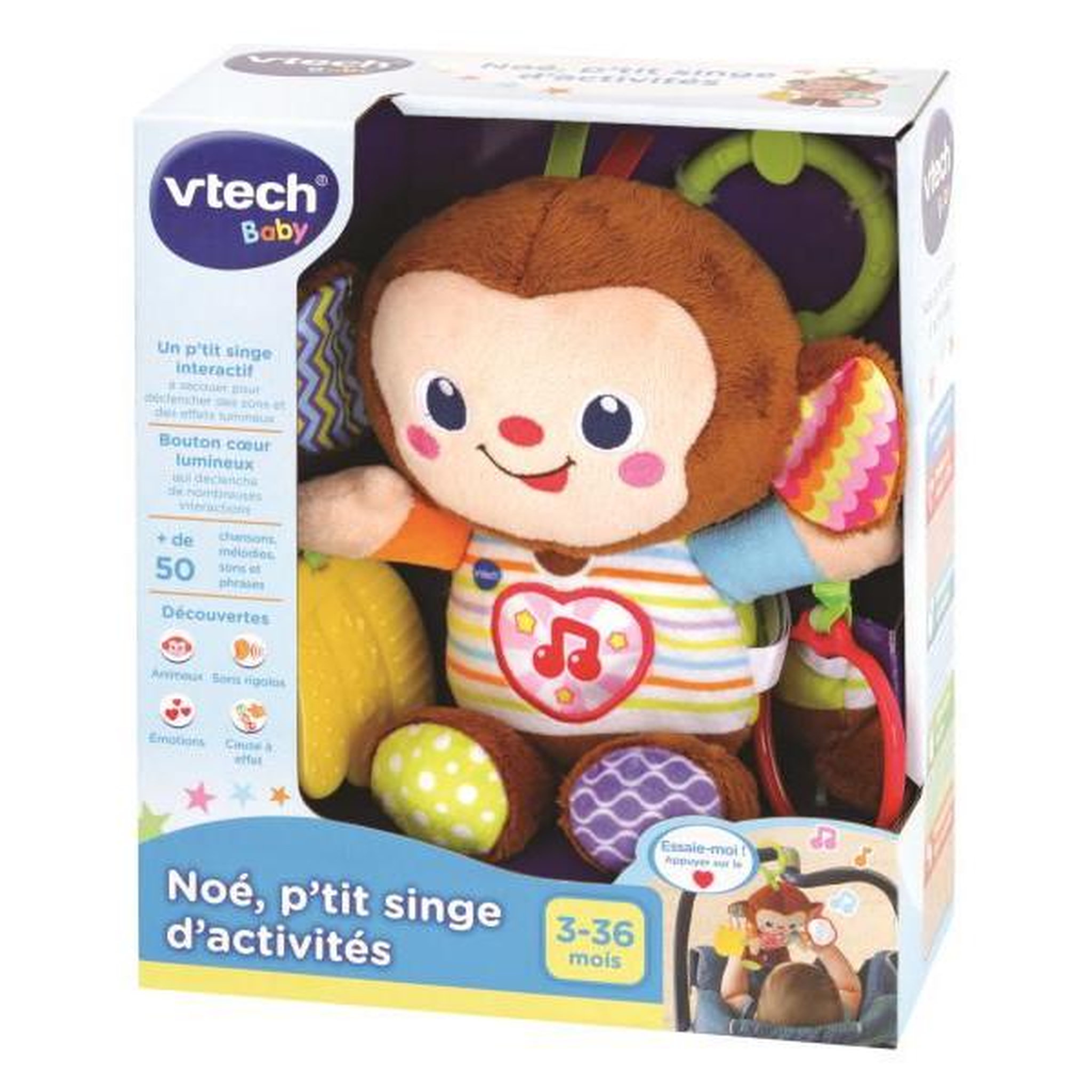 Voir la diapositive 6 : VTECH BABY VTECH BABY - Jouet d'Eveil - Noé, P'tit Singe d'Activités