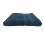 ACTUEL Drap de bain uni en coton égyptien 650 gr/m2. Coloris disponibles : Beige, Blanc, Bleu, Noir