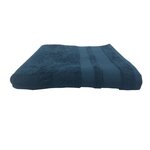 ACTUEL Drap de bain uni en coton égyptien 650 gr/m2. Coloris disponibles : Bleu, Beige, Blanc, Noir