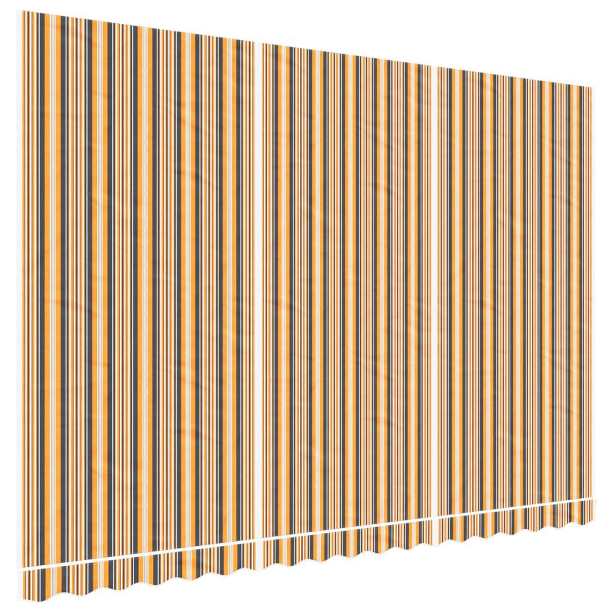 Voir la diapositive 2 : VIDAXL Tissu de remplacement pour auvent rayures multicolores 4,5x3 m