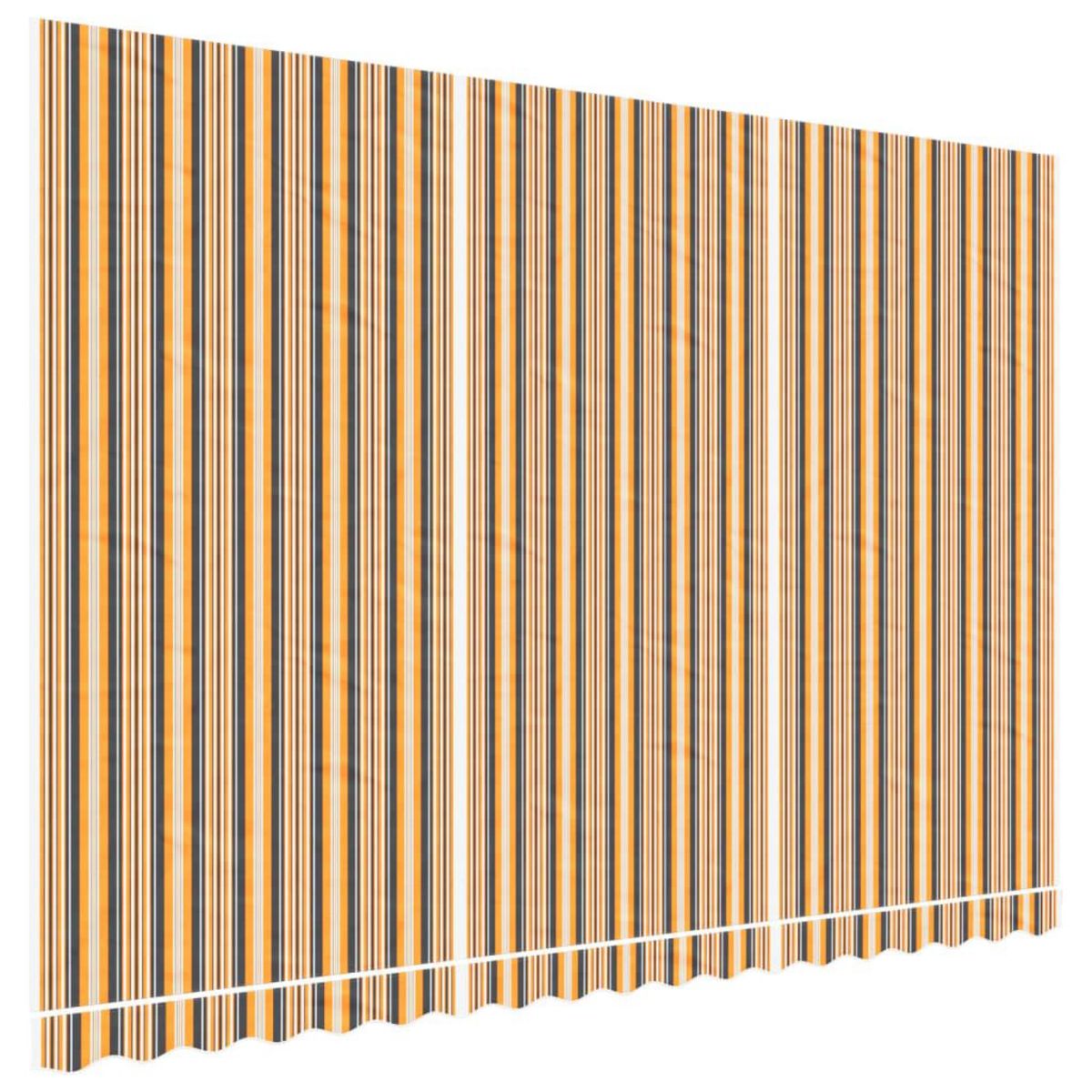 VIDAXL Tissu de remplacement pour auvent rayures multicolores 4,5x3 m