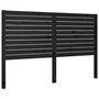 Voir la diapositive 2 : VIDAXL Tete de lit Noir 146x4x100 cm Bois massif de pin