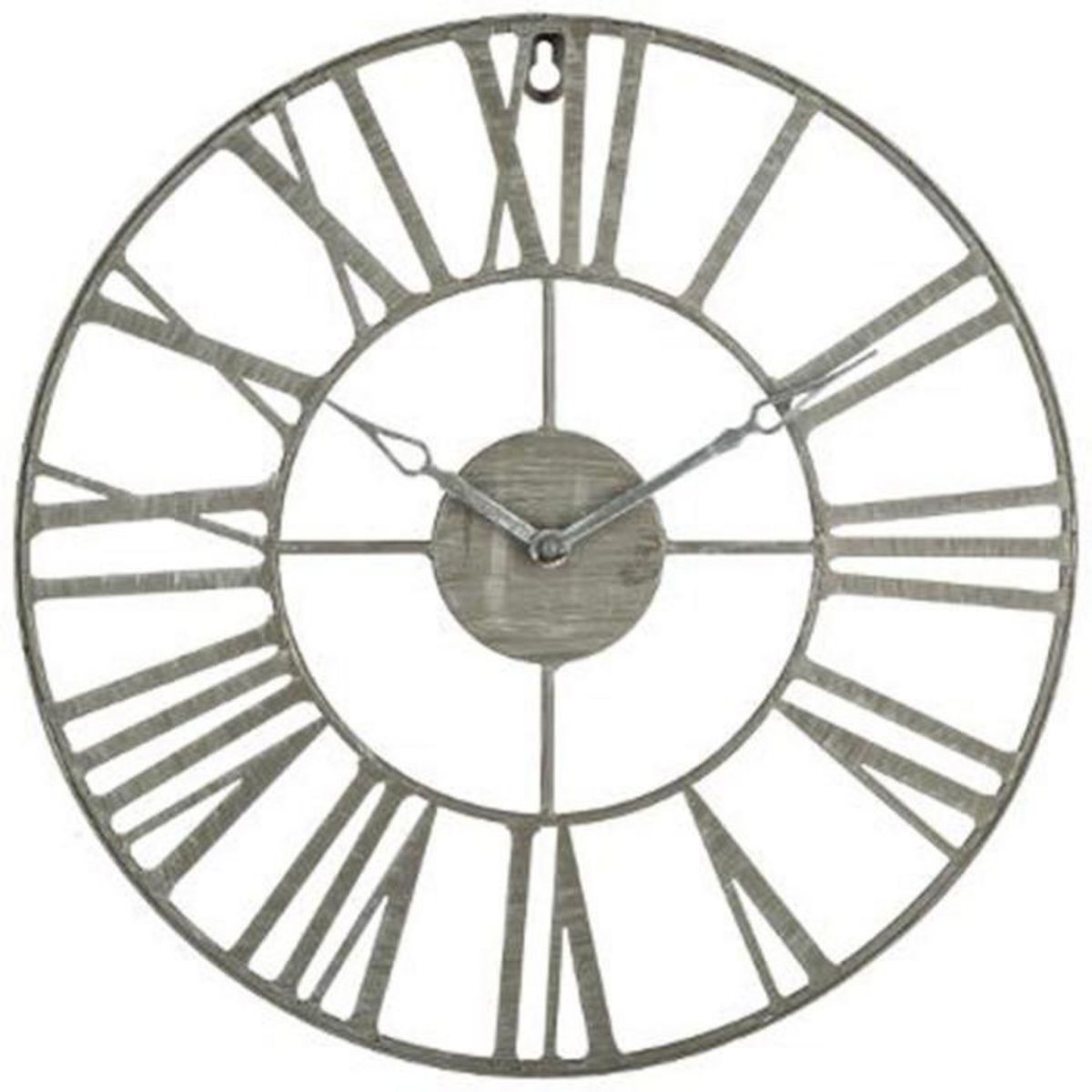 ATMOSPHERA Horloge Vintage en Métal  Time  36cm Gris