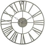 ATMOSPHERA Horloge Vintage en Métal  Time  36cm Gris