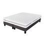 Voir la diapositive 1 : PRESTIGE Collection Ensemble matelas ressorts TEMPO GREY+ sommier déco gris 180x200 cm