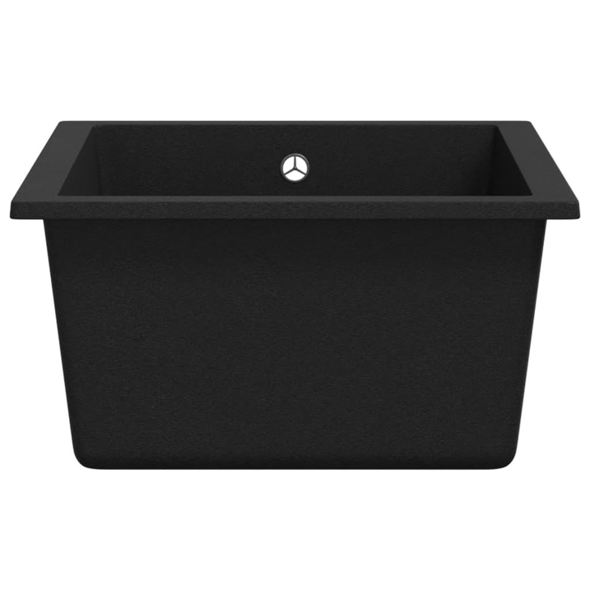 Voir la diapositive 4 : VIDAXL Evier de cuisine avec trou de trop-plein Noir Granit