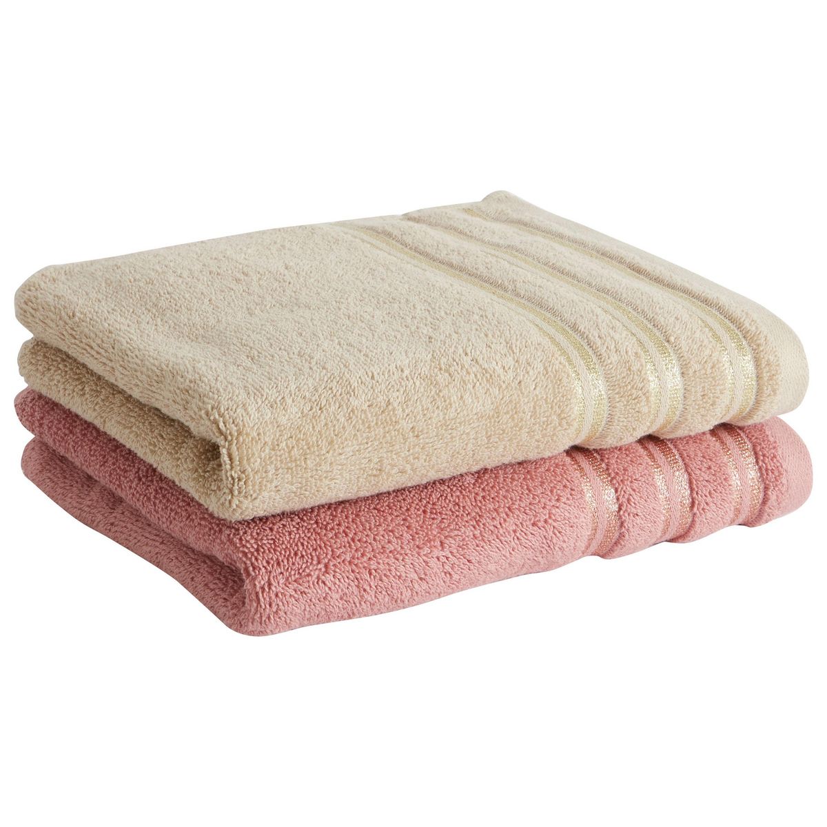 ACTUEL Drap de bain uni en coton liteau Lurex  500G