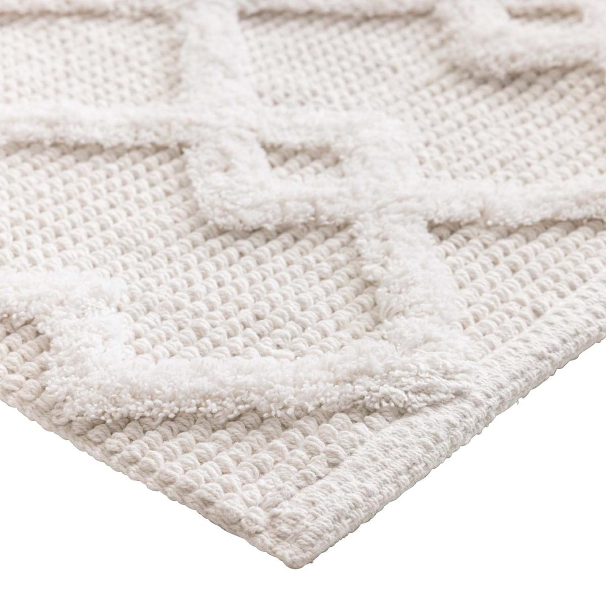Voir la diapositive 3 : Douceur d'Intérieur Tapis de bain tufté  otis  50x80cm naturel