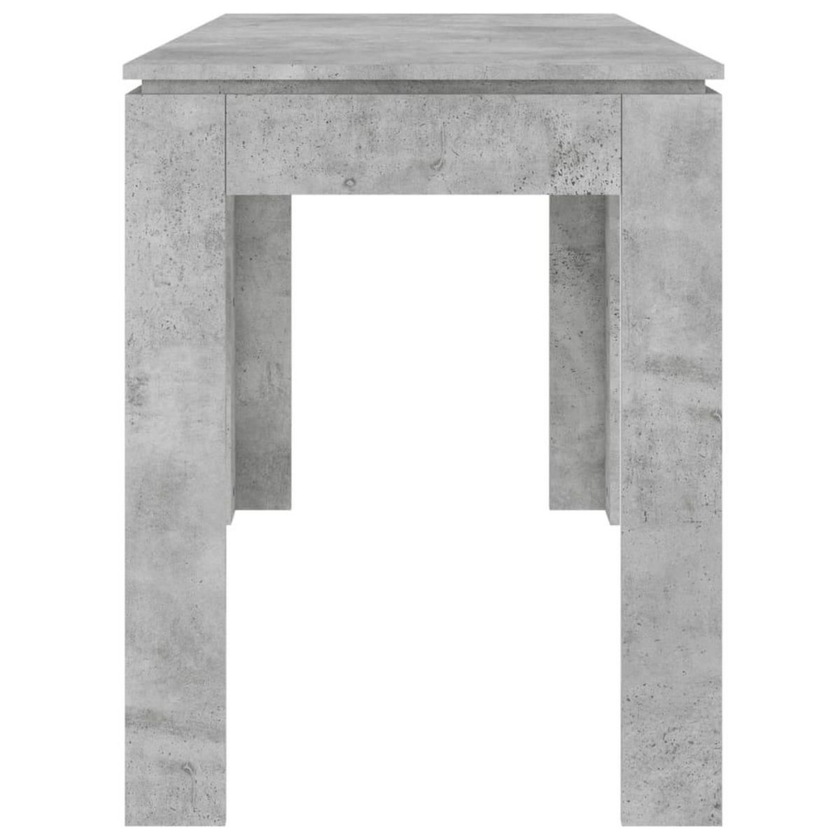 VIDAXL Table a manger Gris beton 120x60x76 cm Bois d'ingenierie
