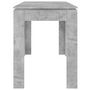 Voir la diapositive 5 : VIDAXL Table a manger Gris beton 120x60x76 cm Bois d'ingenierie