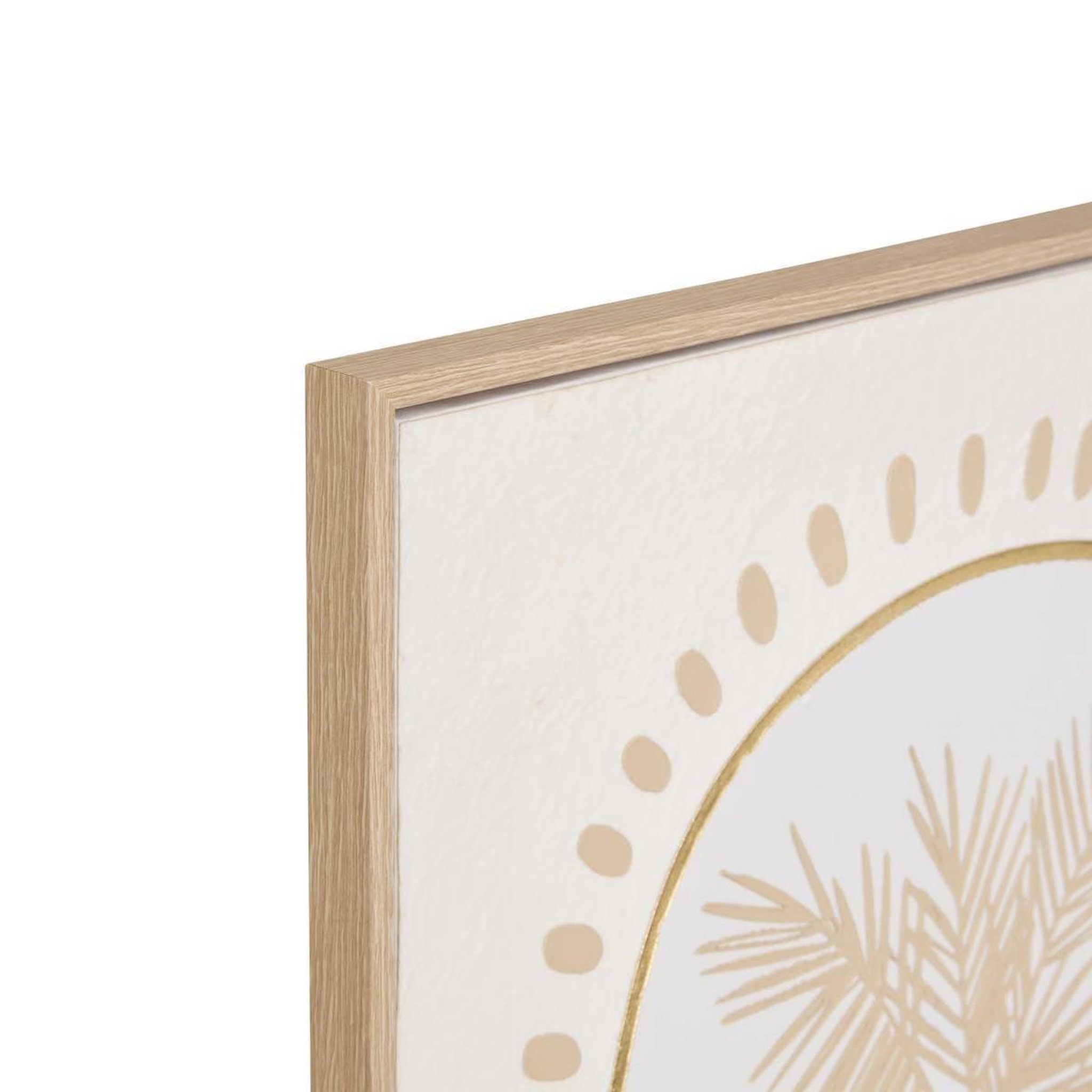 Voir la diapositive 2 : ATMOSPHERA Toile déco 3d palmier  meryl  45x60cm blanc