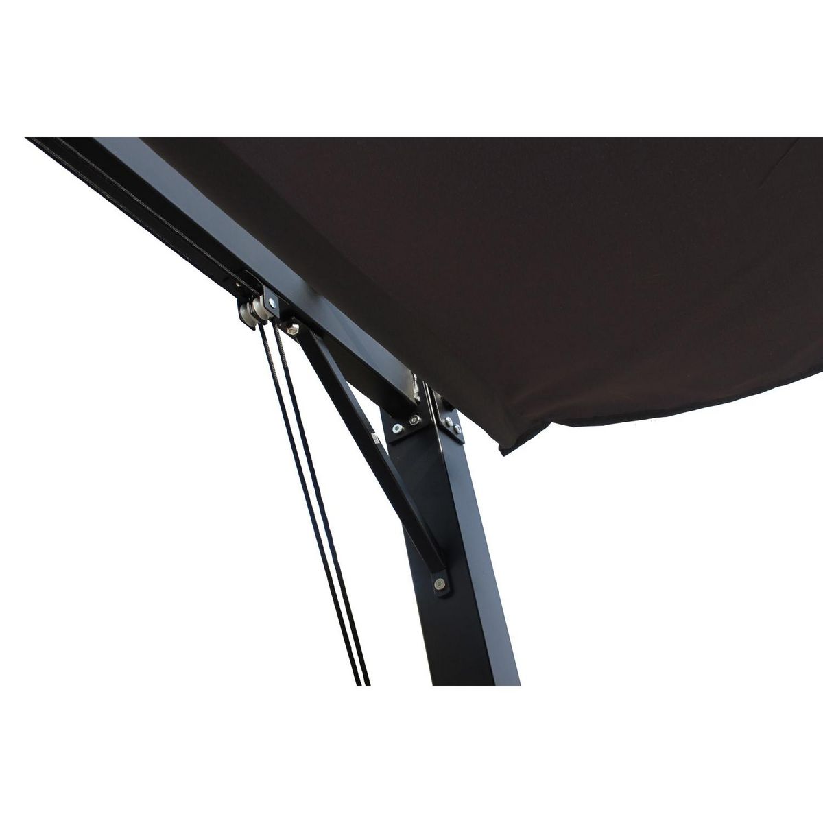 CONCEPT USINE Pergola autoportante 3 x 4 m en acier avec toile grise TUSA