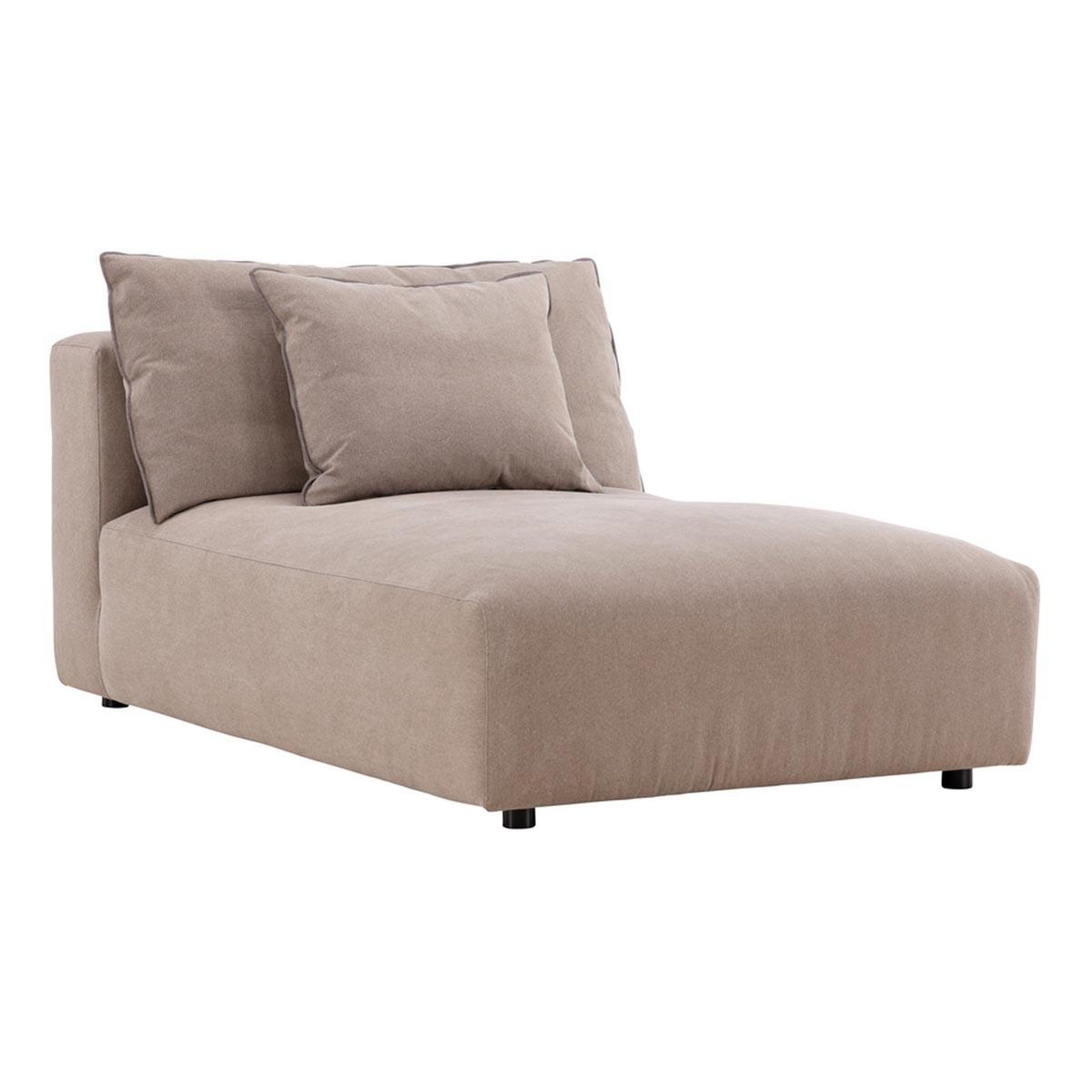 Paris Prix Méridienne en tissu  malö  169cm marron