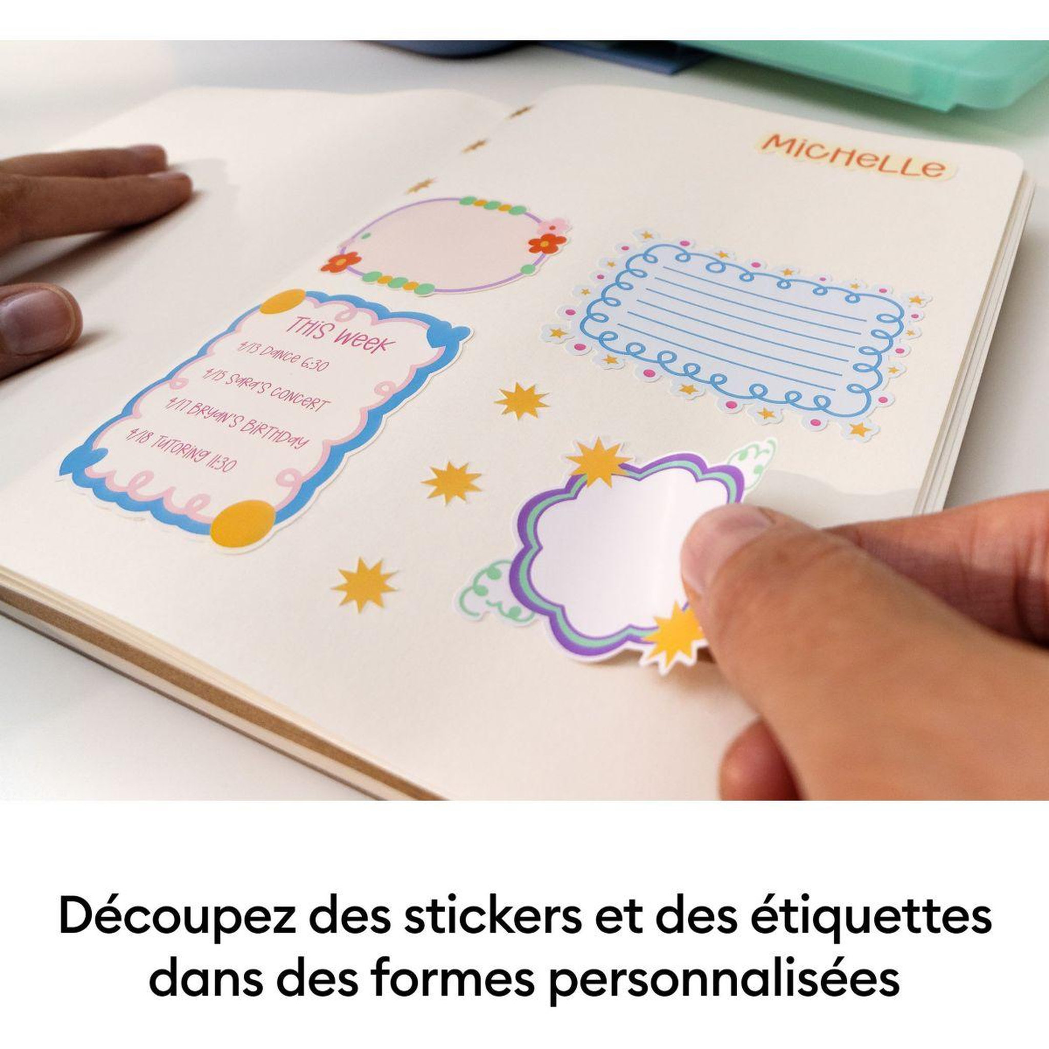 Voir la diapositive 5 : CRICUT Imprimante stickers/photos StickerPix Print/Cut