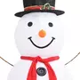 VIDAXL Figurine de bonhomme de neige de Noël a LED Tissu 180 cm