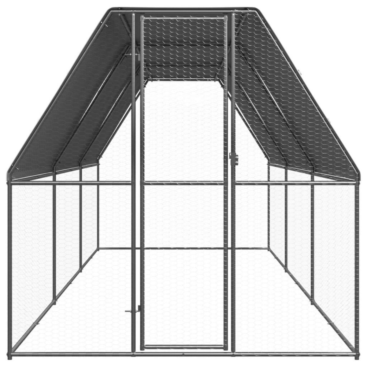 VIDAXL Poulailler d'exterieur 2x6x2 m Acier galvanise