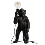 Paris Prix Lampe à Poser Design  Singe Debout  51cm Noir