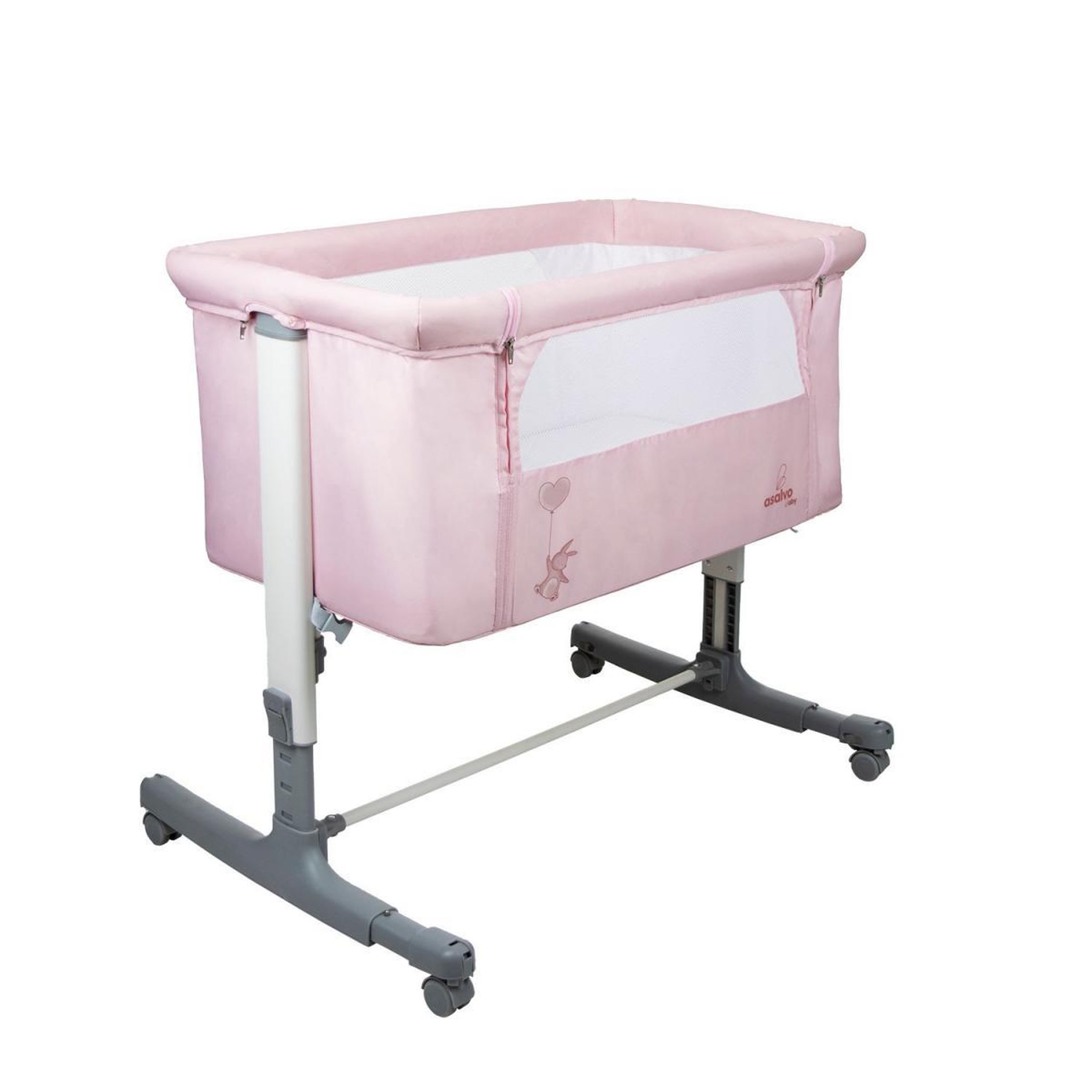 Voir la diapositive 1 : Asalvo Lit Cododo Mini Cot Calm - Rose