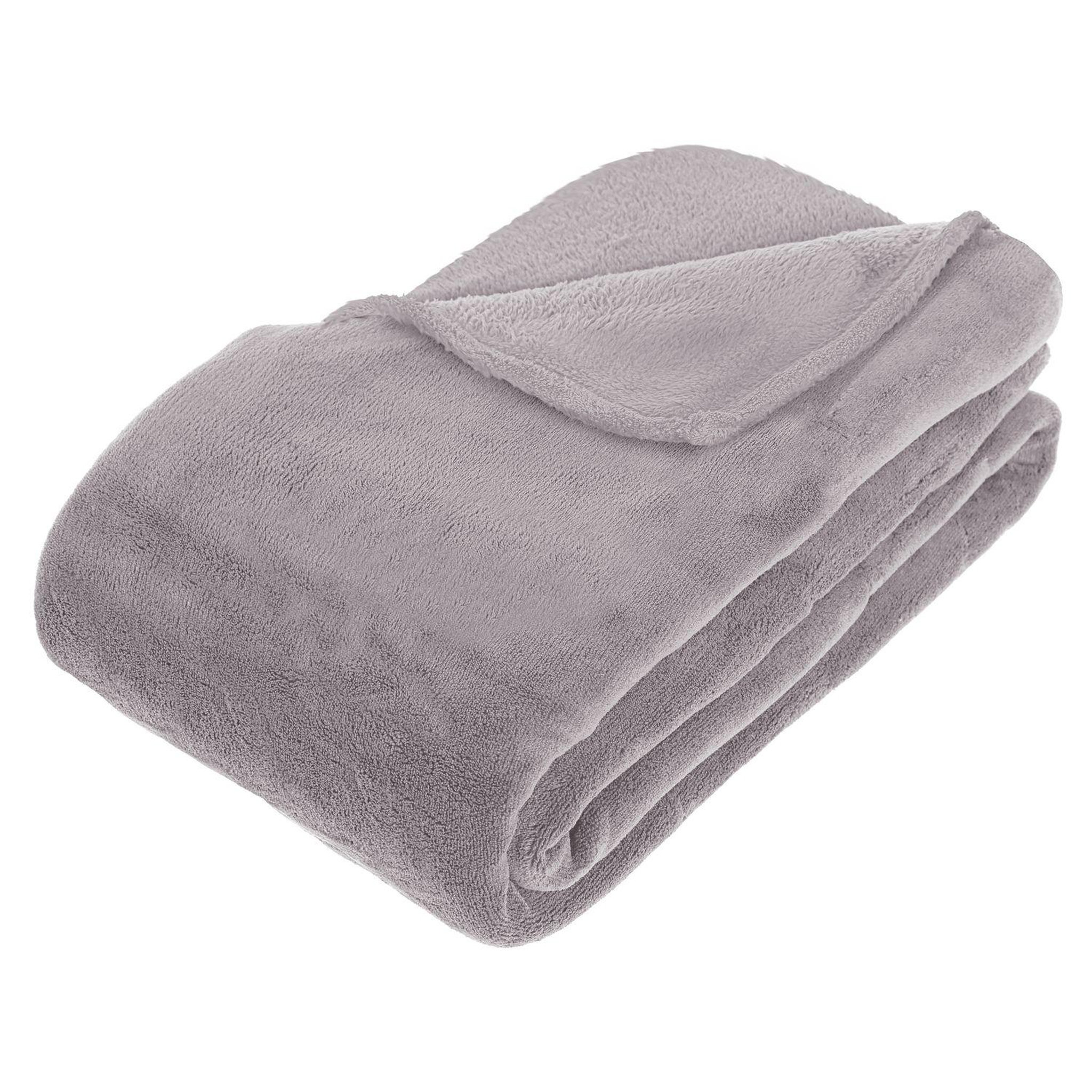 Voir la diapositive 1 : ATMOSPHERA Plaid en Microfibre uni
