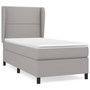Voir la diapositive 2 : VIDAXL Sommier a lattes de lit avec matelas Gris clair 80x200 cm Tissu