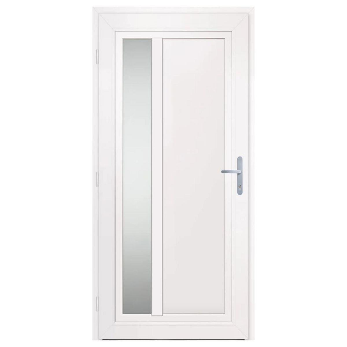 VIDAXL Porte d'entree Blanc 98x208 cm PVC