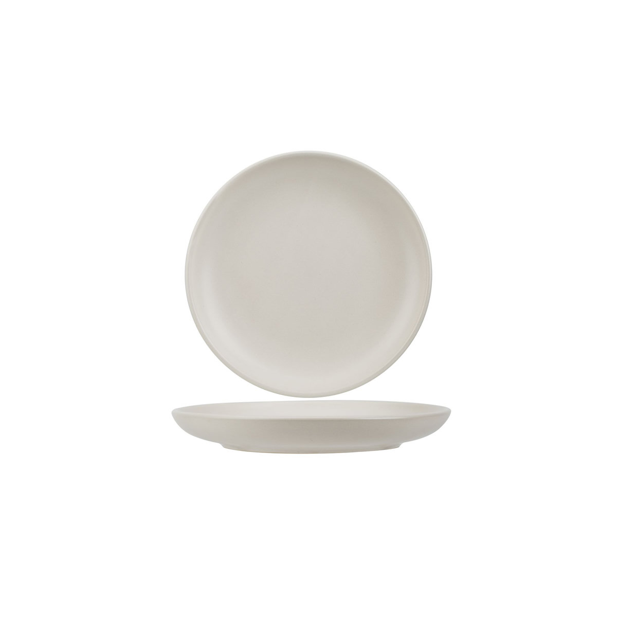 Service d'assiettes de 18 pièces grès VIVIA CREAM