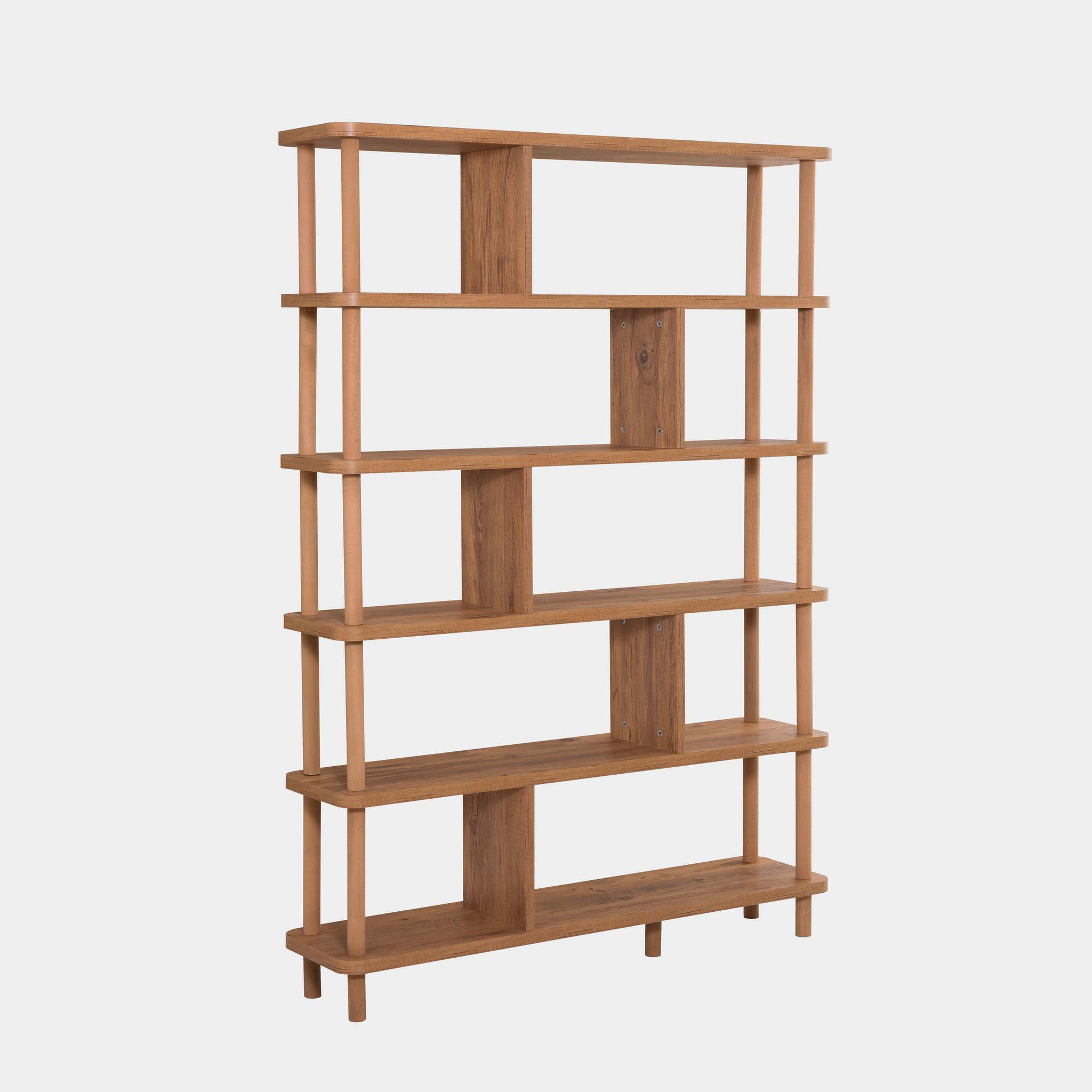 Habitat et Jardin Bibliothèque en bois  Meta  - 120 x 28 x 168 cm - Marron