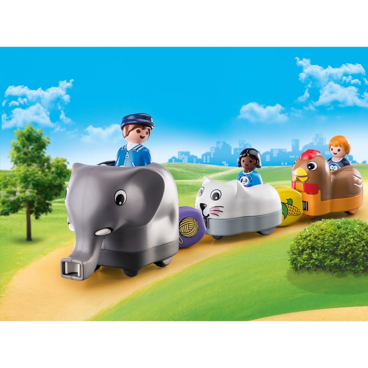 PLAYMOBIL 70405 1.2.3 - Train des animaux 