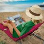 Voir la diapositive 5 : LINXOR Matelas, transat, tapis de plage avec dossier inclinable et sac de transport