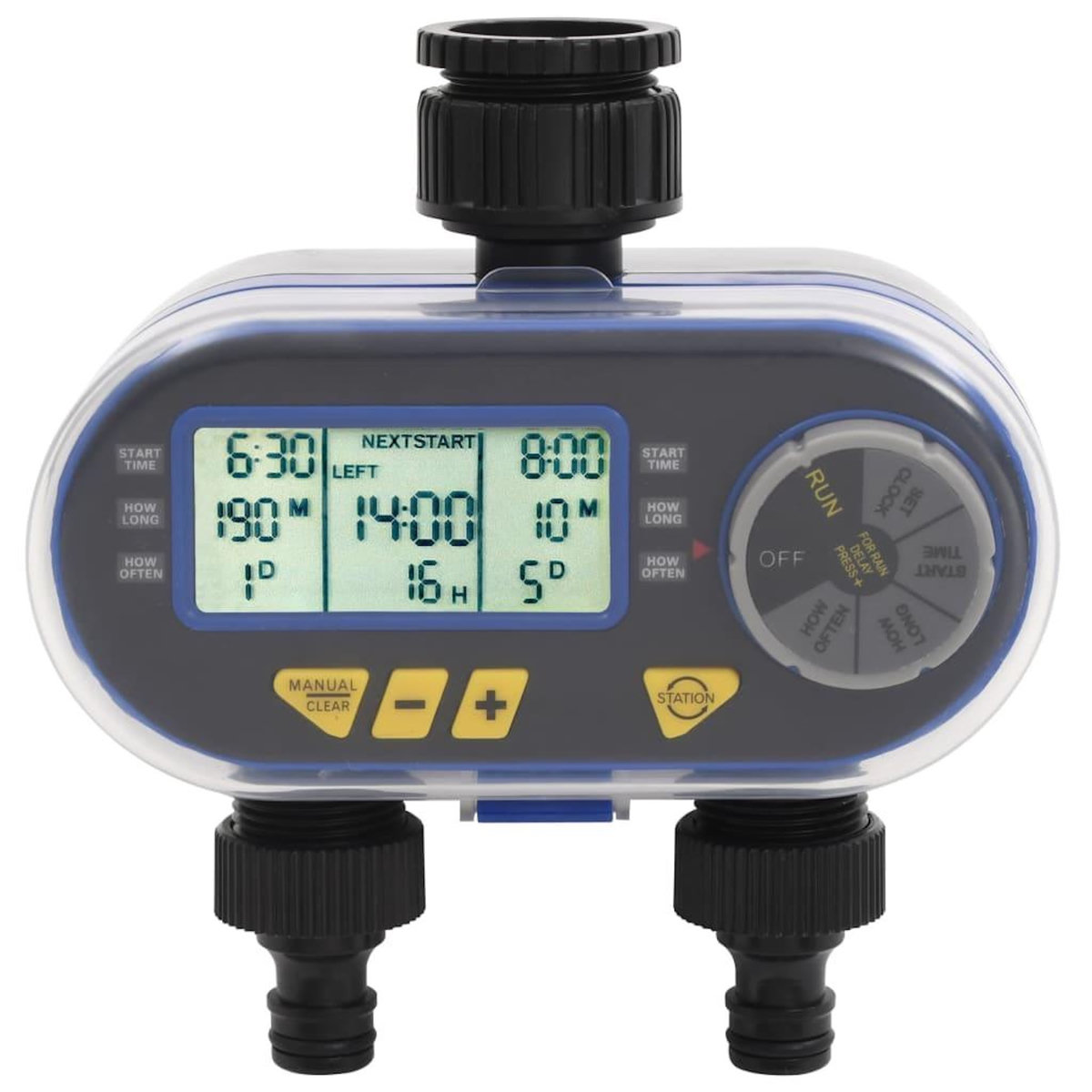 VIDAXL Minuterie numerique automatique d'arrosage avec sortie double