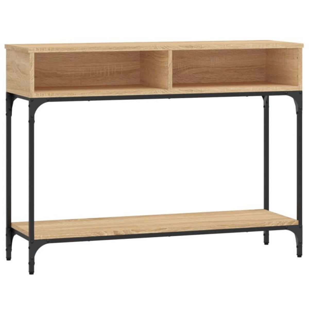 VIDAXL Table console chêne sonoma 100x30,5x75 cm bois d ingénierie