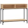 Voir la diapositive 2 : VIDAXL Table console chêne sonoma 100x30,5x75 cm bois d ingénierie