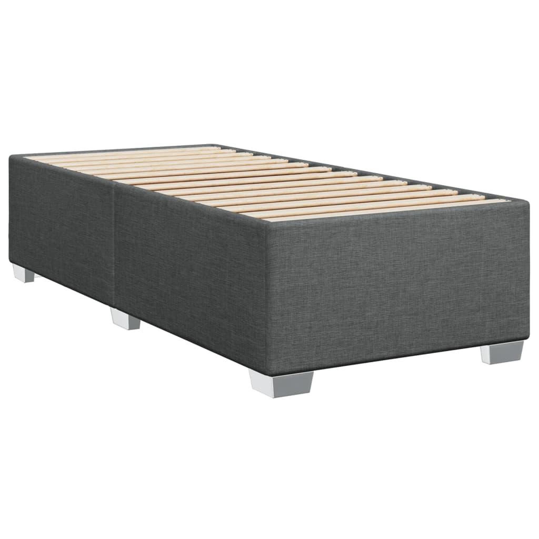 Voir la diapositive 3 : VIDAXL Cadre de lit sans matelas gris fonce 80x200 cm tissu
