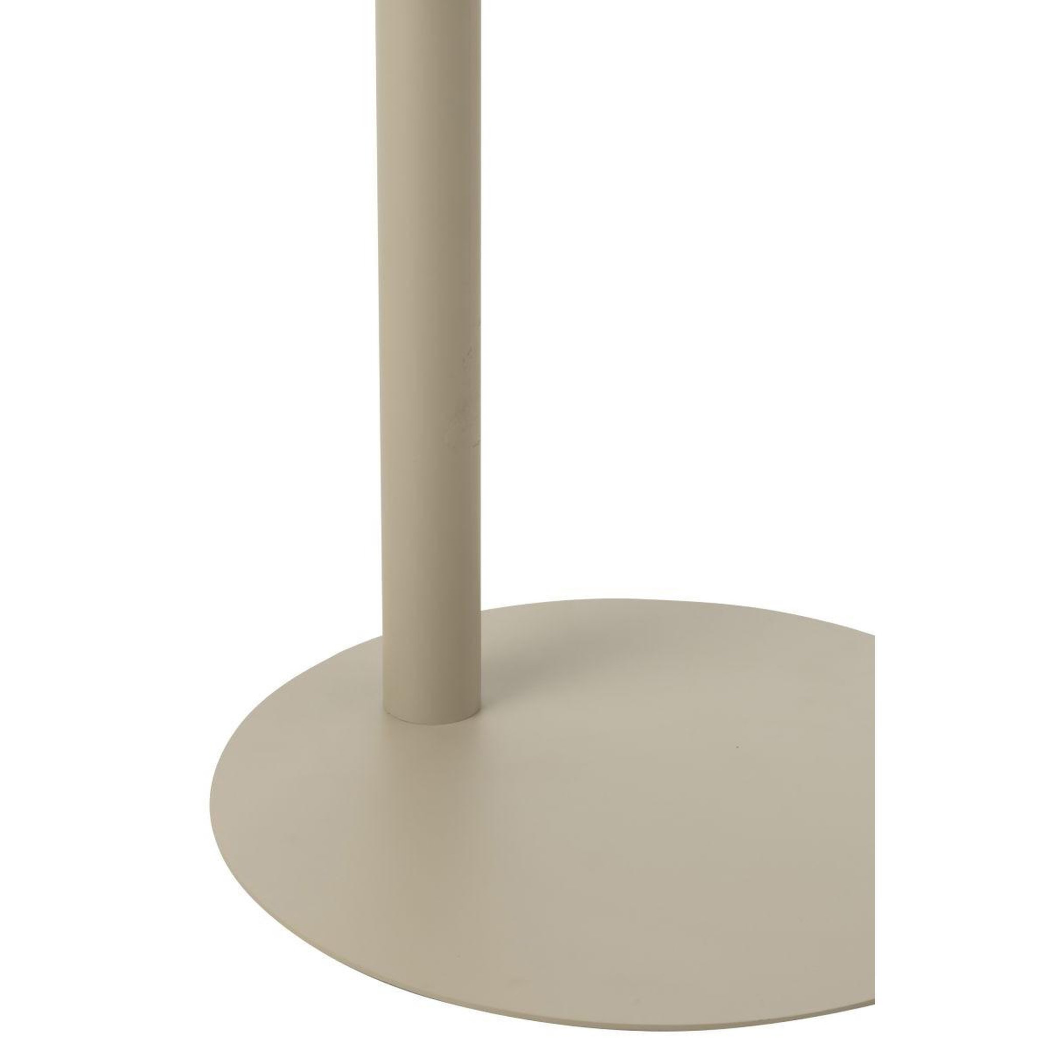 Voir la diapositive 6 : J-LINE Table d'appoint ronde en métal  reva  50cm beige