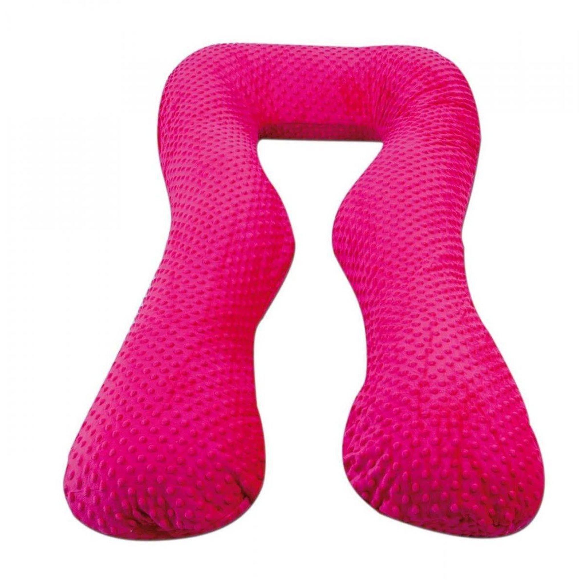 VELINDA Coussin Grossesse/Allaitement forme en U rose