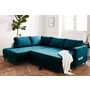 Voir la diapositive 3 : LISA DESIGN Anna - canapé d'angle gauche - 5 places - convertible - en velours