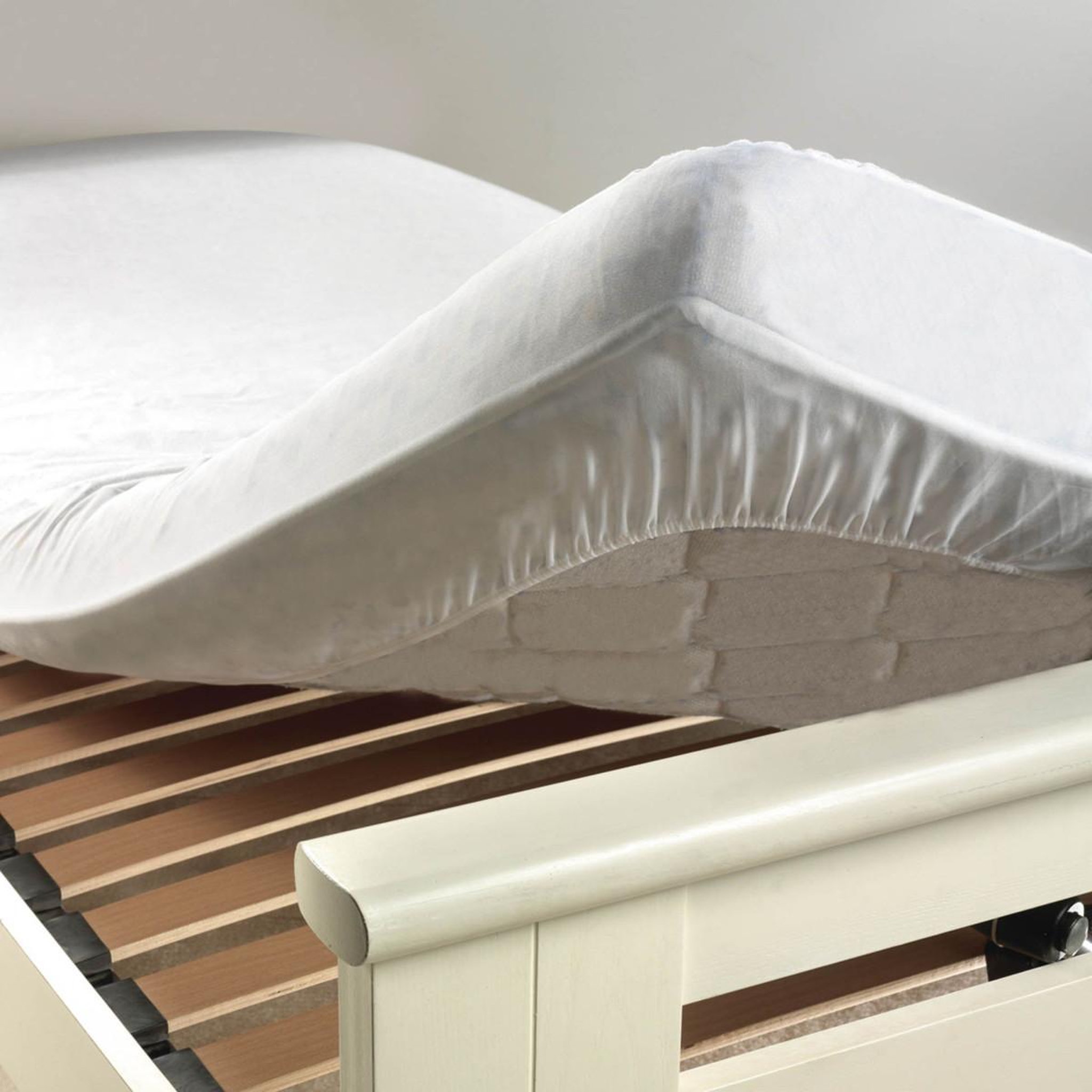 Douceur d'Intérieur Protège matelas anti acarien  scotty aa  90x190cm blanc