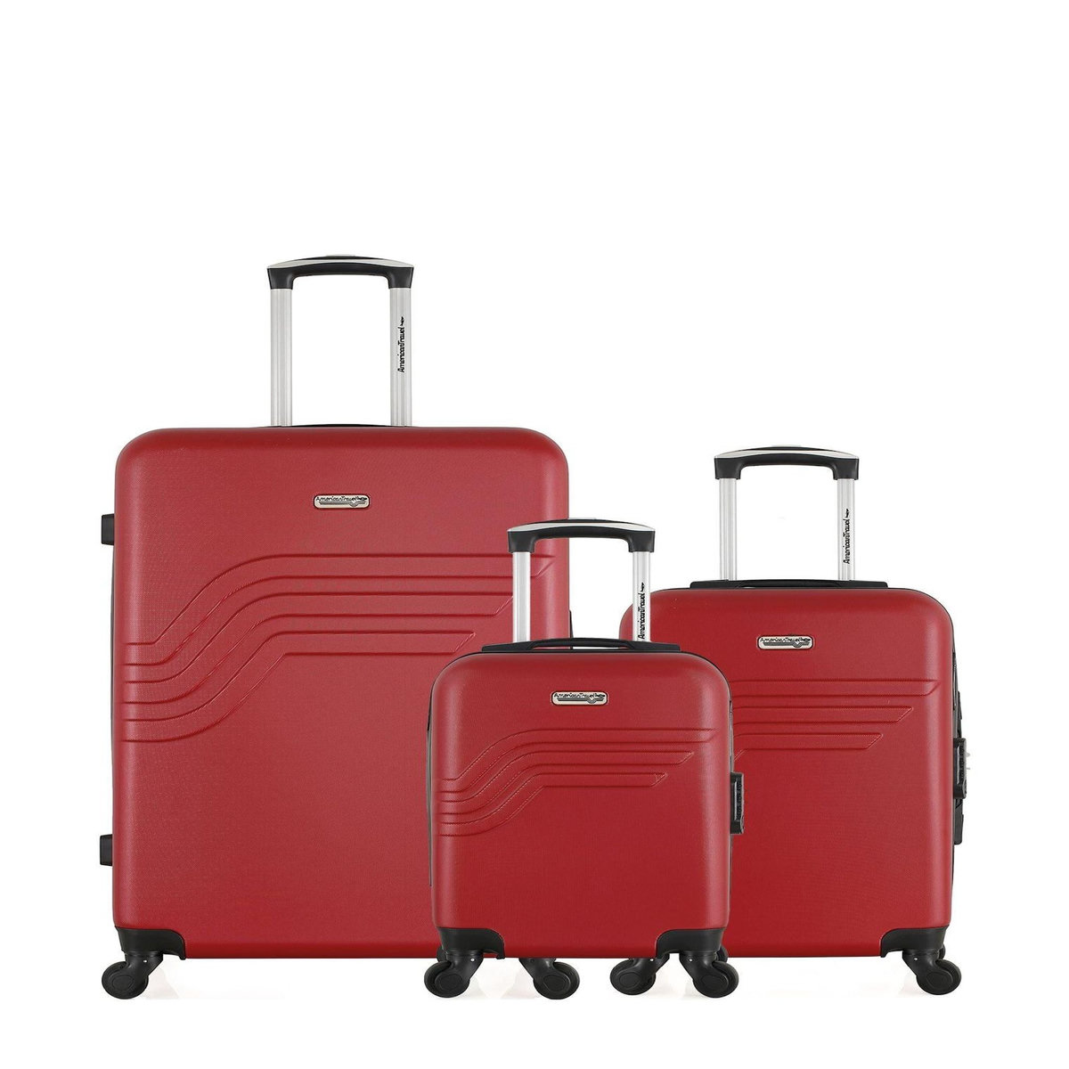 AMERICAN TRAVEL AMERICAN TRAVEL - LOT DE 3 - Valises grand format, cabine et cabine XXS QUEENS