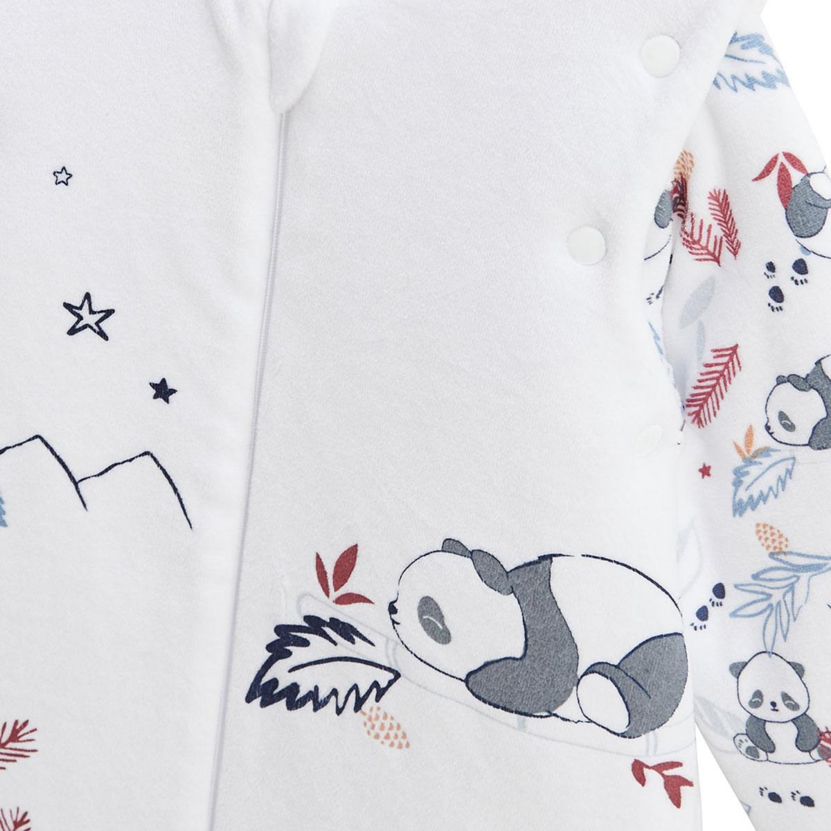 Petit Béguin Turbulette d'hiver en velours avec manches amovibles et jambes séparables Tao