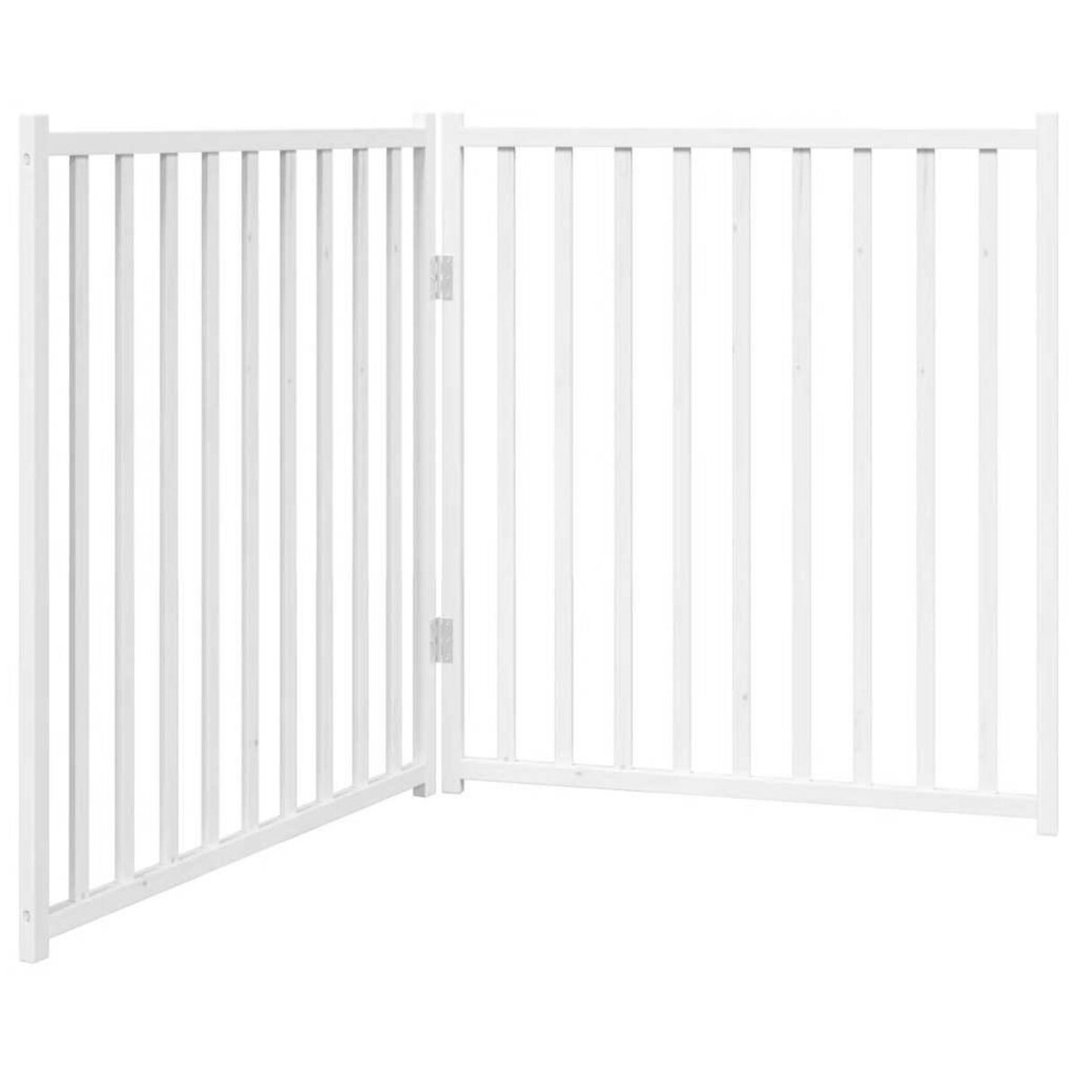 VIDAXL Barriere pour chien pliable 2 panneaux 160 cm bois sapin massif