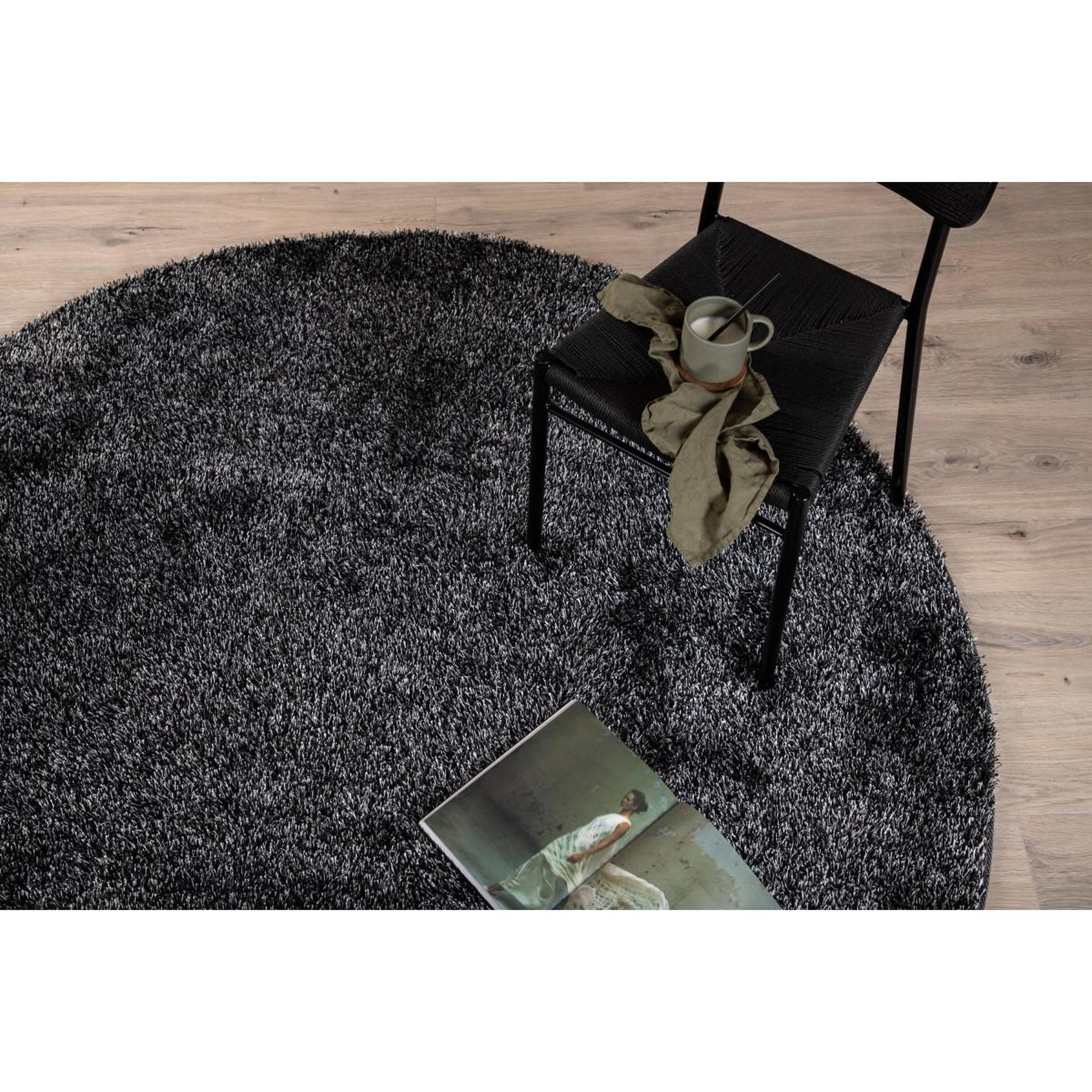 Voir la diapositive 5 : Paris Prix Tapis rond  mattis  200cm anthracite