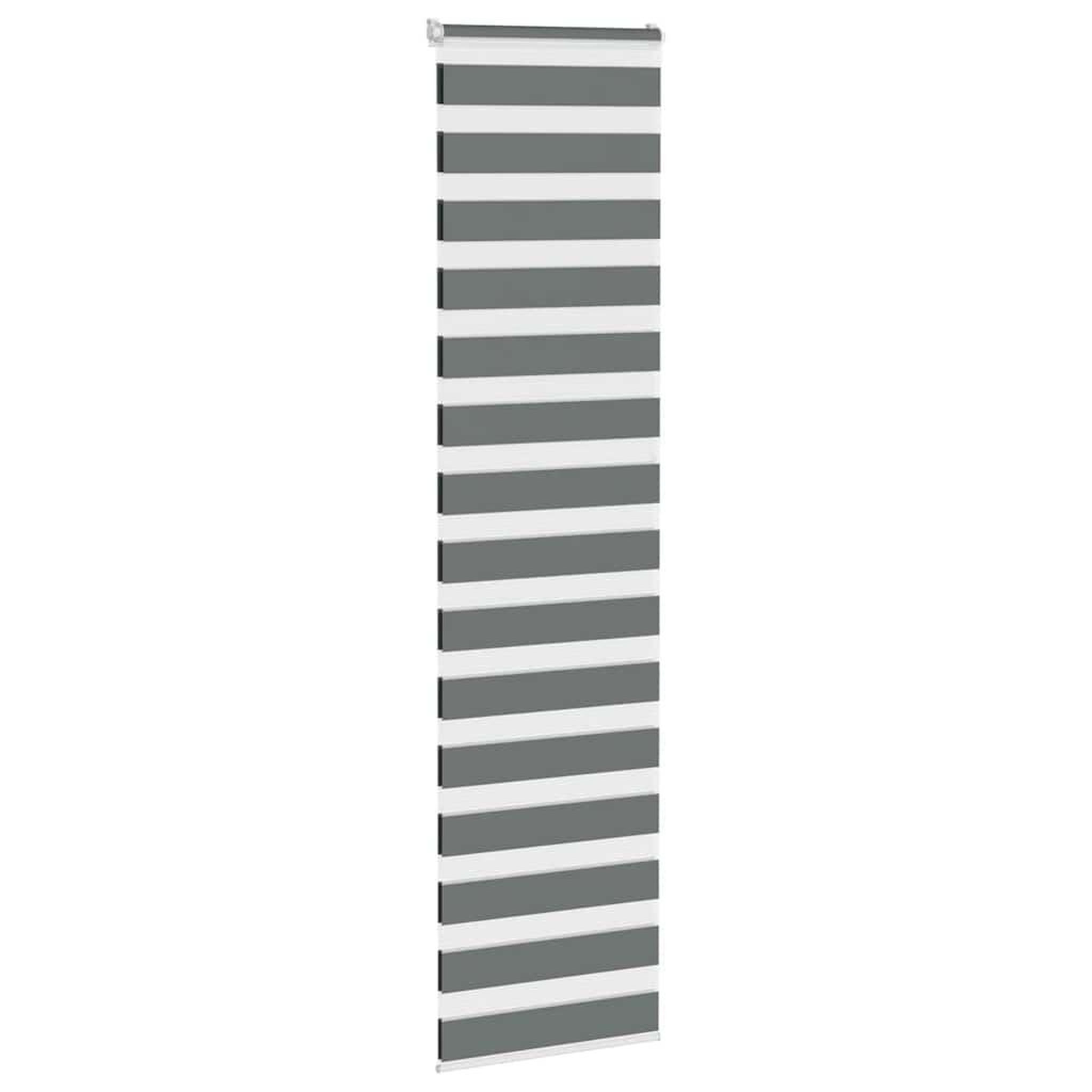Voir la diapositive 3 : VIDAXL Store zebre gris fonce largeur du tissu 55,9 cm polyester