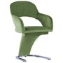 VIDAXL 3056590 Dining Chairs 6 pcs Green Velvet (3x287776)