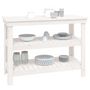 Voir la diapositive 4 : VIDAXL Banc de travail Blanc 110,5x50x80 cm Bois de pin massif