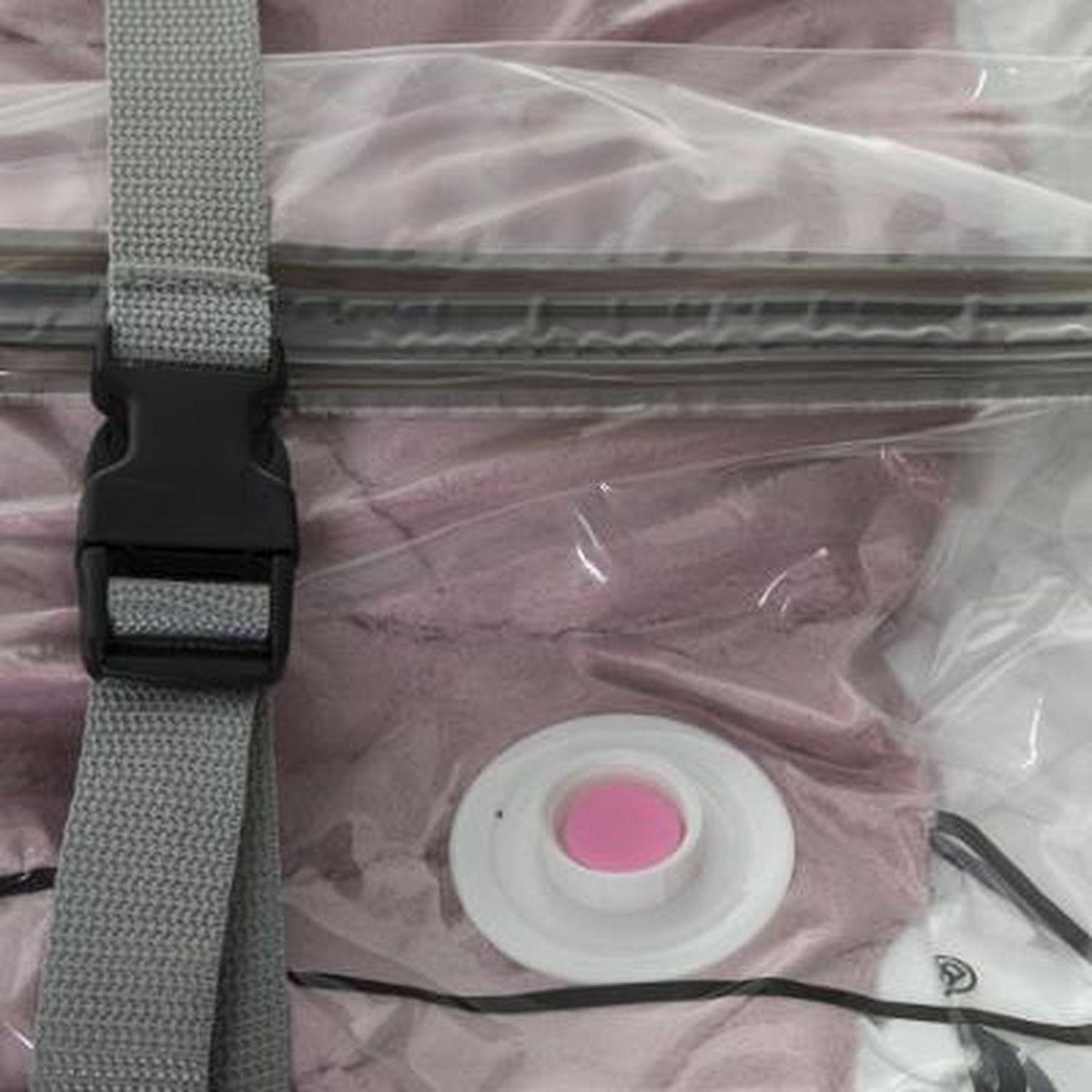 ATMOSPHERA Sac compresseur avec coffre de rangement - 40 x H. 25 cm -Gris