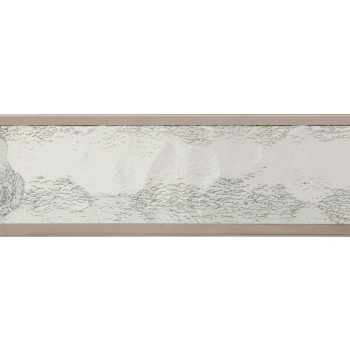 ATMOSPHERA Lot de 2 Plateaux Miroir en Verre  Ania  28cm Argent