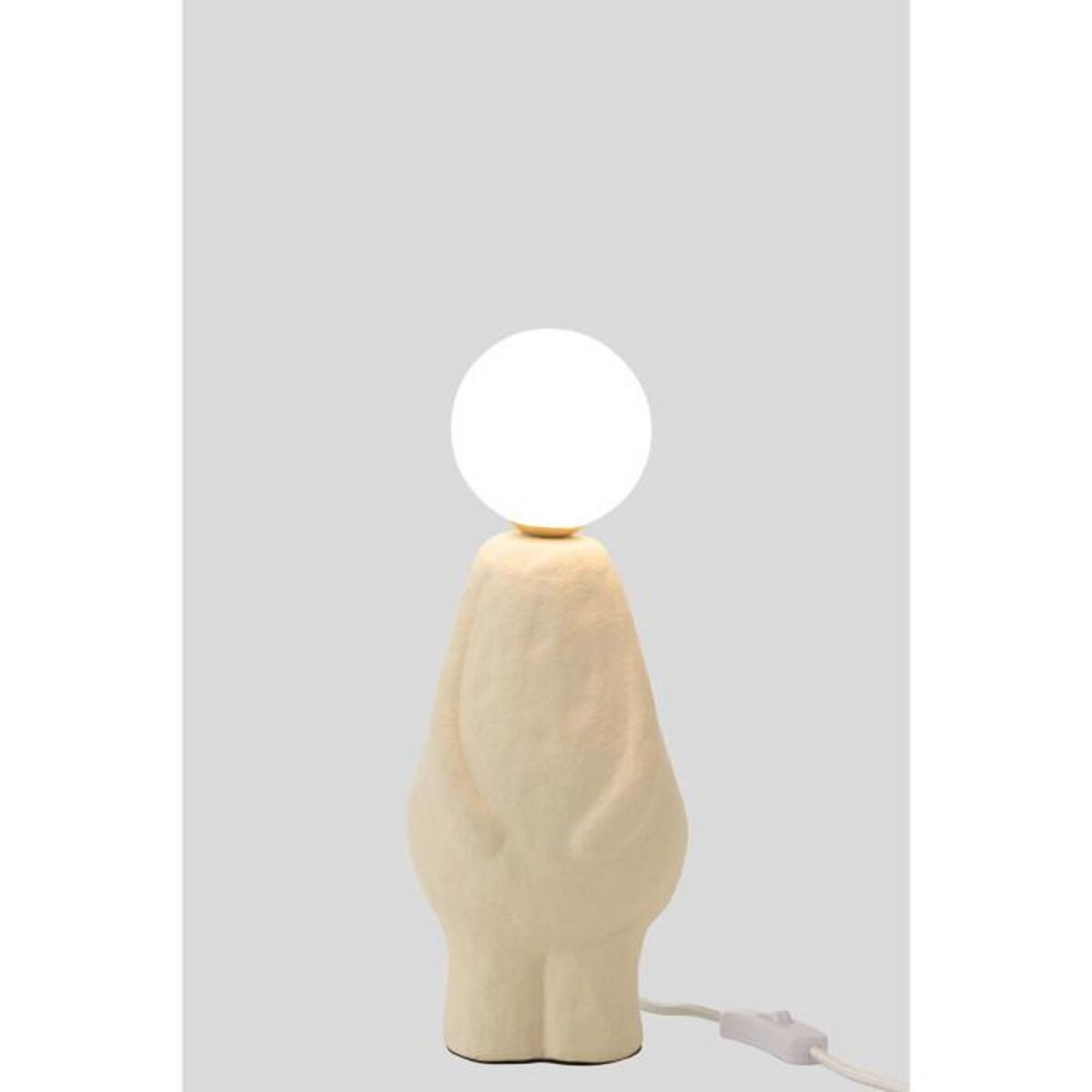 Paris Prix Lampe à Poser Déco  Bonhomme  35cm Beige
